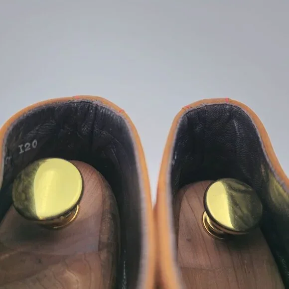 Donald J. Pliner Italy Brown Suede Chukka Boots Mens size 8.5 Dress Casual Shoes - Picture 10 of 11